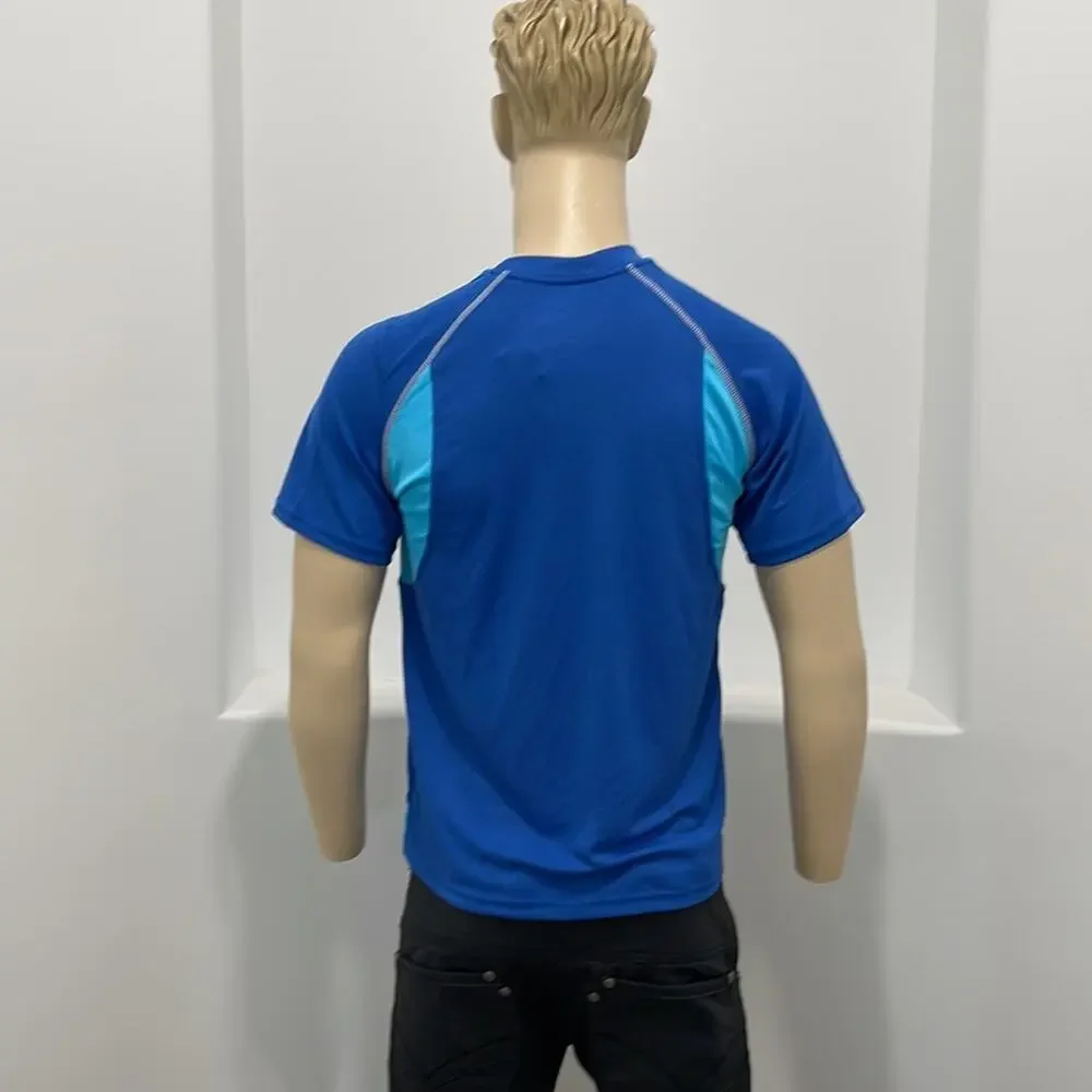 ecos Performance Wear Short Sleeve Crewneck T-Shirt Blue   Size M NWT - Picture 2 of 9